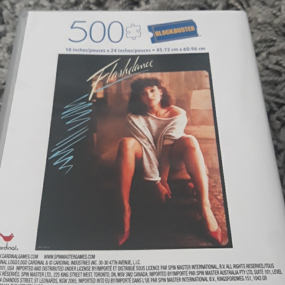 Blockbuster 500-piece Flashdance movie puzzle new Retro 80's Gift Flash Dance - Picture 3 of 6